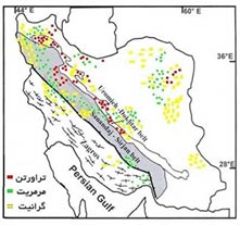معادن سنگ های ساختمانی در ایران